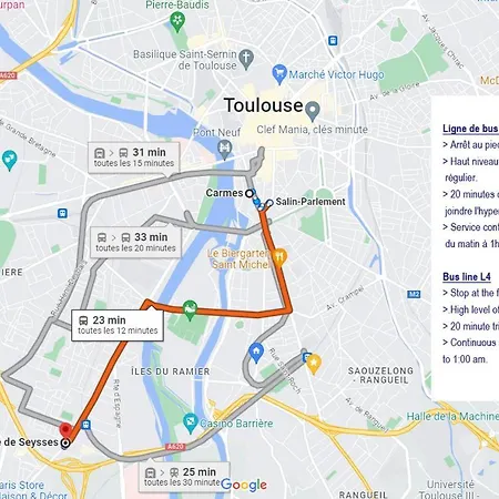 Apartment Privative Dans Un Integralement Equipe Toulouse